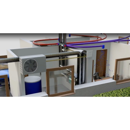Projekt, wycena instalacji wentylacji rekuperacji wraz z klimatyzacją kanałową (rozmieszczenie anemostatów).